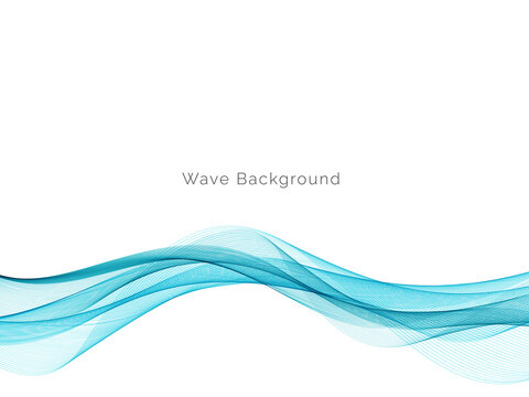 Modern Blue wave design background © JupiterArts