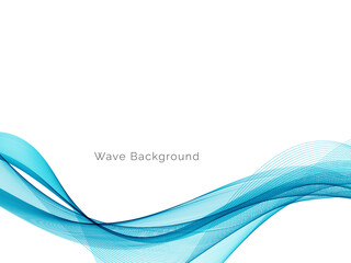 Blue wave stylish dymanic background