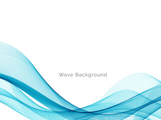 Blue wave concept background illustration