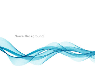 Blue wave concept background illustration