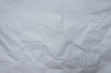 Obraz premium Crumpled white paper background texture