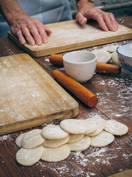 The making of Jiaozi in China
