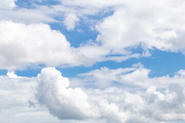 Beautiful blue sky with cloudy background and texture.