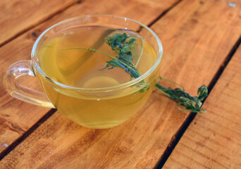 Green tea with mint is the best drink against viruses.