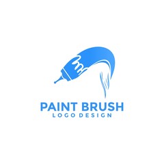 Paint Brush icon Logo vector template 