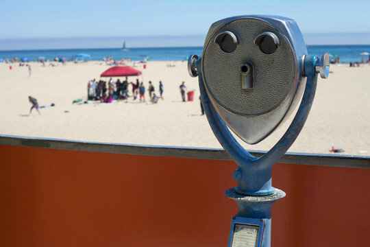 Viewfinder at the beach in Santa Cruz