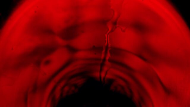 Dark beer in a glass close-up