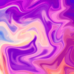 Colored Abstract Background with Liquid Marble Texture