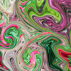 Colored Abstract Background with Liquid Marble Texture