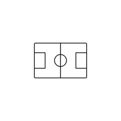 football field icon. soccer sign