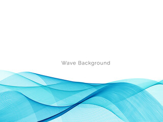 Modern Blue wave design background