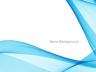 Blue wave stylish dymanic background