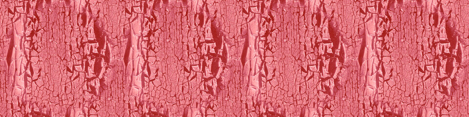 Wood Old. Weathered Wall. Paint Pattern. Red 