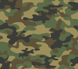 Fototapeta premium Camouflage classic pattern seamless pattern vector design