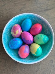 colorful easter eggs