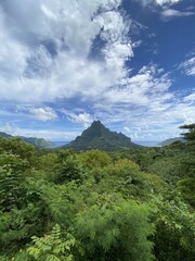 Fototapeta premium Mont Rōtui à Moorea, Polynésie française