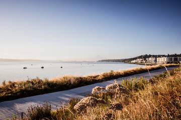 tacoma sunrise with mount rainier