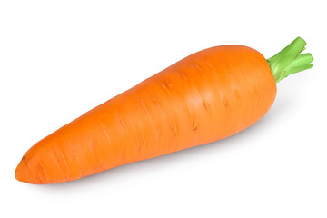 Carrot isolated on white background with clipping path and full depth of field