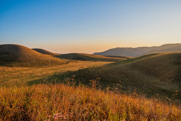 sunrise over the mountains