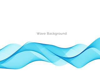 Blue wave concept background illustration