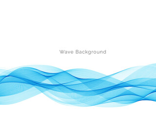 Fototapeta premium Modern Blue wave design background