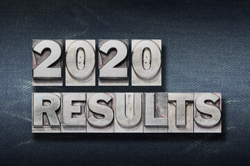 Fototapeta na wymiar results 2020 den