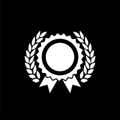 Award icon isolated on dark background