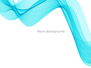 Blue wave concept background illustration