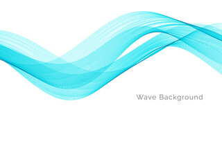 Modern Blue wave design background