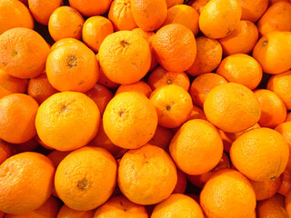Oranges in a market