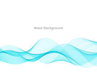 Fototapeta premium Modern Blue wave design background