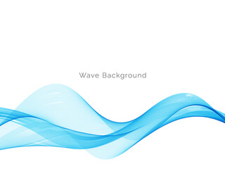Blue wave concept background illustration