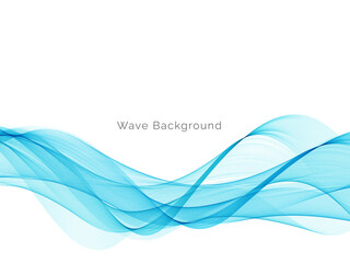 Blue wave stylish dymanic background
