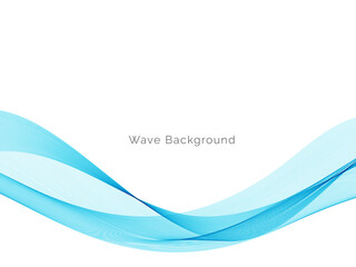 Blue wave concept background illustration