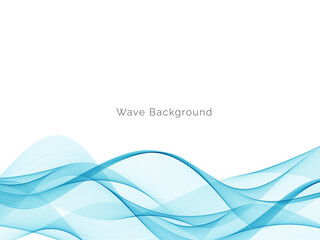 Modern Blue wave design background