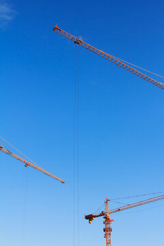 tower crane at a construction site