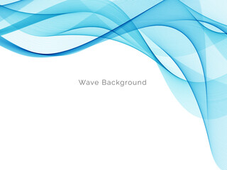 Blue wave concept background illustration