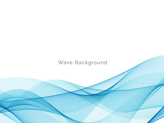 Modern Blue wave design background