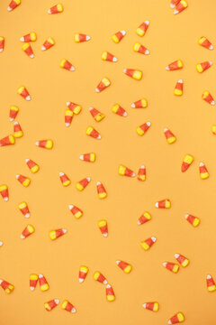 Halloween: Overhead Candy Corn Background