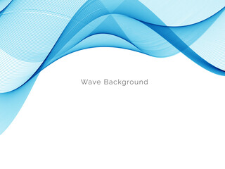 Blue wave concept background illustration