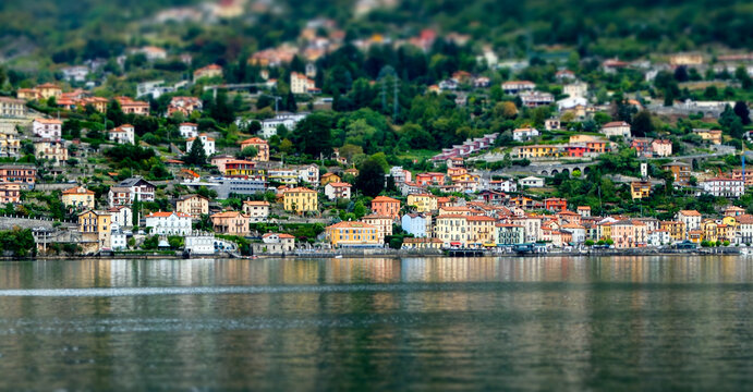 Village on the shore of Lake Como