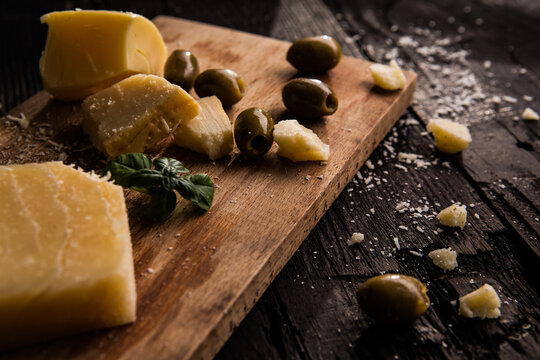 Parmesan Cheese and Olives
