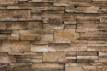 Stone or brick wall background and texture