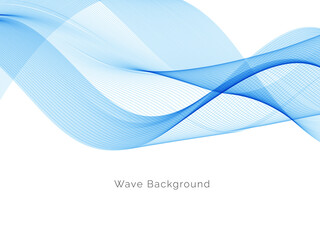Modern Blue wave design background