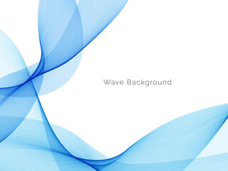 Modern Blue wave design background