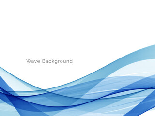 Modern Blue wave design background
