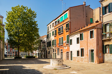 Naklejka premium View on Campo San Simeon Grando in Venice, Italy
