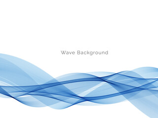 Modern Blue wave design background