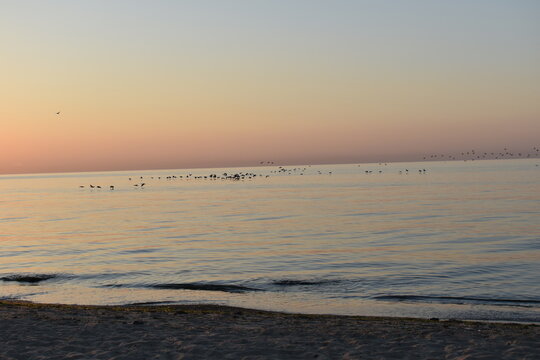 sunset on the beach