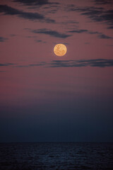 moon over water